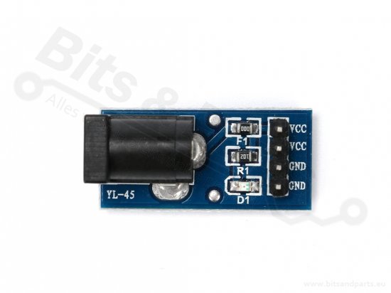 Power supply board with DC5.5/2.1mm jack plug